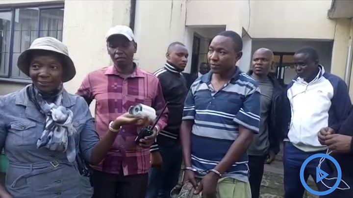 Police arrest a suspect with crude weapons including KPLC cables, a CCTV camera, 40 litres of Ethano