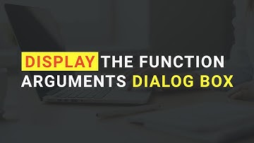 display the Function Arguments dialog box shortcut key in MS Excel
