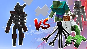 Mutant Wither Skeleton (MutantMore) VS Mutant Monsters - Mob Battles In Minecraft
