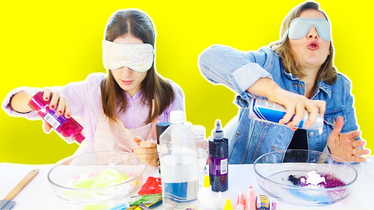 ✨fazendo slime vendadas!😎🌈🎨