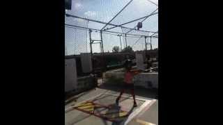 Alisa Rojas Hittin Some Softballs At Malibu