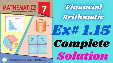 Exercise 1.15 solution class 7 new math syllabus || Financial Arithmetic || Class 7 new mathematics