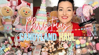 Christmas 2023 Candyland/Pastel Gingerbread Decor Haul | Hobby Lobby, At Home, Wayfair & More!