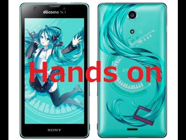 SONY Xperia Hatsune Miku Docomo SO 04E SO04E - YouTube
