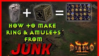Diablo 2 Resurrected - Make New Rings and Amulets from Junk, Horadric Cube