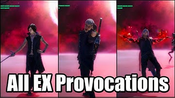DEVIL MAY CRY 5 (2019) - All EX Provocations (Taunts) | Costs 3 Million Red Orbs Each