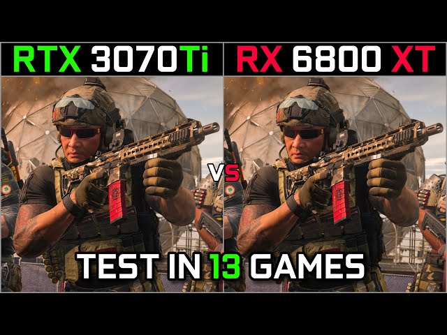 RTX 3070 Ti vs RX 6800 XT, Test in 13 Games