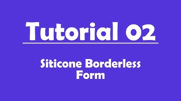 Tutorial Number 02 - Borderless Form