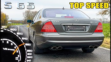 2004 Mercedes S65 AMG W220 // V12 SOUND & TOP SPEED on AUTOBAHN
