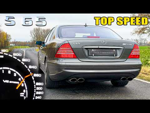 2004 Mercedes S65 AMG W220 // V12 SOUND & TOP SPEED on AUTOBAHN