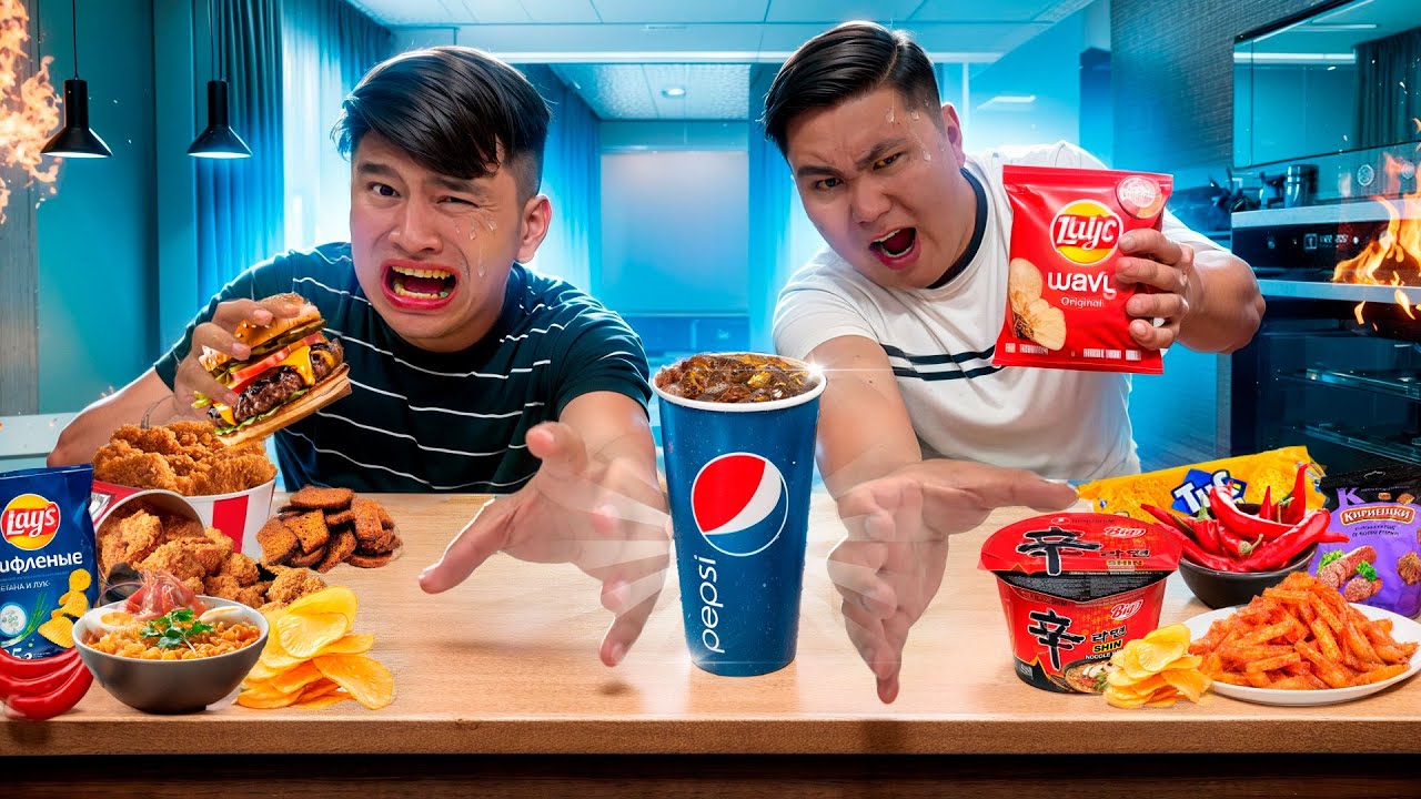 ЕҢ АЩЫ тамақтарды СУ ІШПЕЙ ЖЕДІК // Су ішпе ЧЕЛЛЕНДЖ 2025