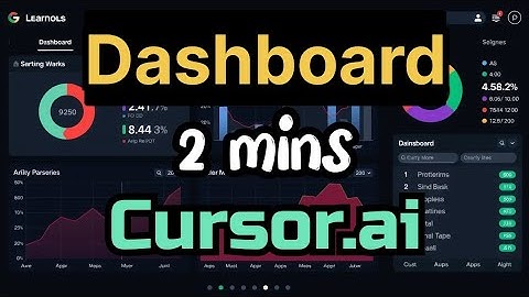 Build a Dashboard without coding using Cursor AI