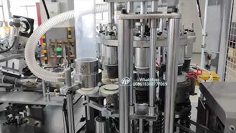 OCM12 intelligent high speed paper cup machine test 6OZ speed 80-100 pcs/min for client