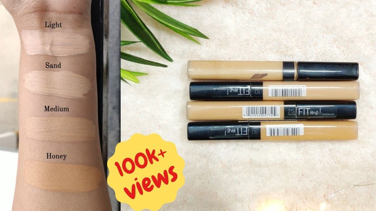 MAYBELLINE FIT ME CONCEALER || PART - 1 || LIGHT TO MEDIUM SKINTONE -  YouTube