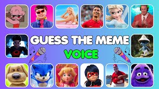 Guess Meme Voice | Ronldo, frozen, barbie, Skibibidi Dom Domyes yes
