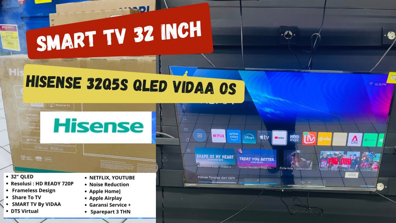 Hisense 32Q5S 32-inch QLED Smart TV Review with VIDAA OS #hisense