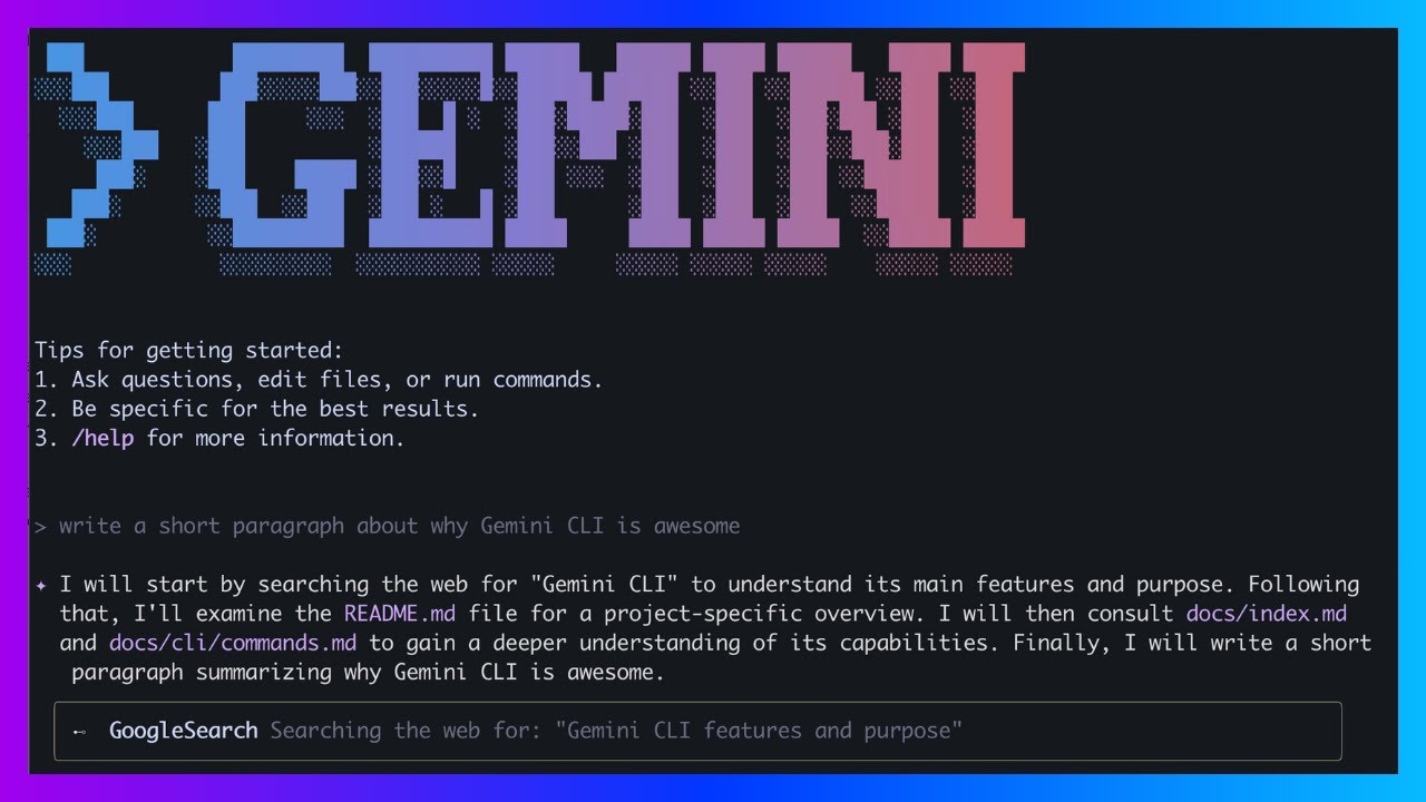 Gemini CLI in 6 Minutes: Google's Free and Open-Source Coding ...