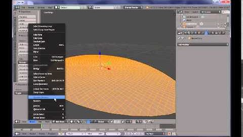 Blender 3D : How to model a tennis racket / Part I : modelling the net