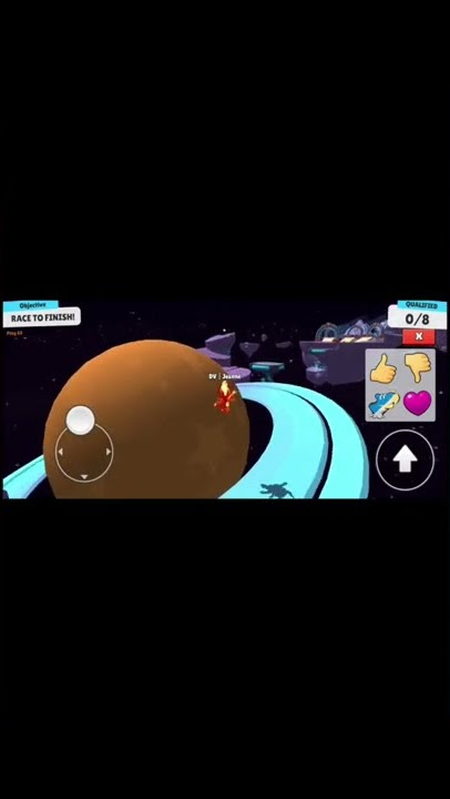 STUMBLE GUYS | TUTORIAL MAP SPACE RACE GALAXY