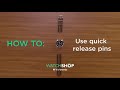 Use quick release pins on a watch  how to with watchshop