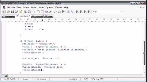 Creating a File Based Unique Hit Counter Part 3 Tutorial  in PHP- MYSQL by For Student Organization
