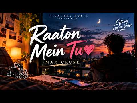 Raaton Mein Tu ❤️ | Official Lyrics Video | Max Crush