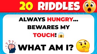 Can You Solve 20 Impossible Riddles 🤯 Only Geniuses Pass This IQ Test!