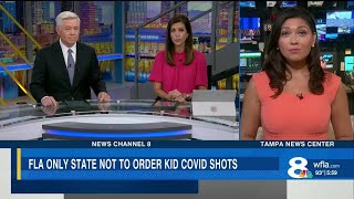 Florida is the only state not to order shots for toddlers
