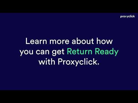 Are you Return Ready?