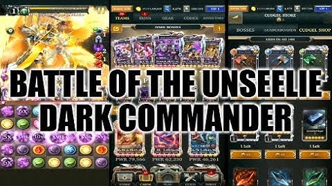Legendary Game Of Heroes: Battle Of The Unseelie Event Gameplay/Team Testing (Dark Commander)