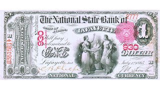 The $1 "ACE" 1875 NBN (Detail Review) #nationalcurrency