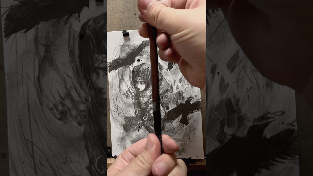 Itachi Uchiha Crow Clone Jutsu in Motion | NARUTO Reimagined Fanart