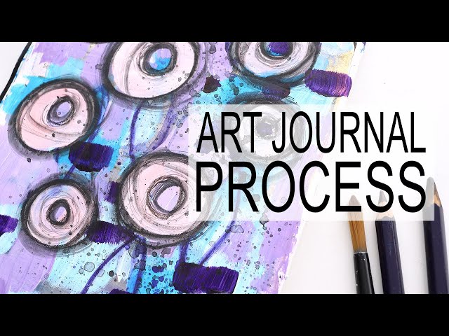 VIDEO: Mixed Media Art Journal Process - Gouache and Acrylic Paint Layers -  Kim Dellow