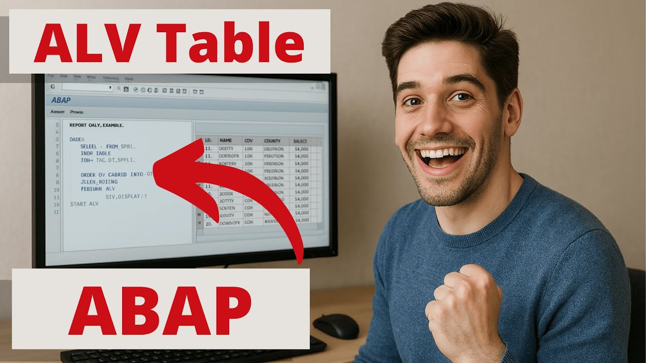 Learn ABAP - Output data in ALV Table with your own ABAP Program - YouTube