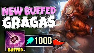 THESE GRAGAS BUFFS ARE 100% OP! 1000 AP GRAGAS CAN EXPLODE HEALTH BARS - League of Legends