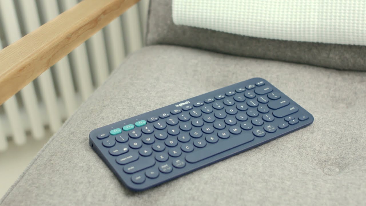 Клавиатура беспроводная Logitech K380 Dark серый (920-007584) видео