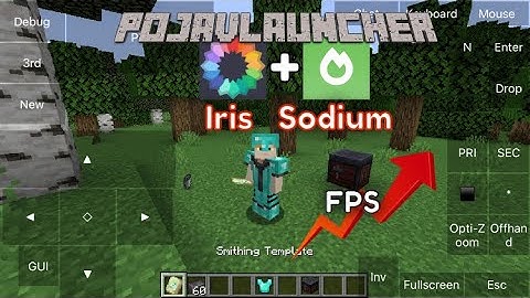 Iris + Sodium Pojavlauncher 1.19.3 1.18 1.17 1.16 Fps Boost Mod