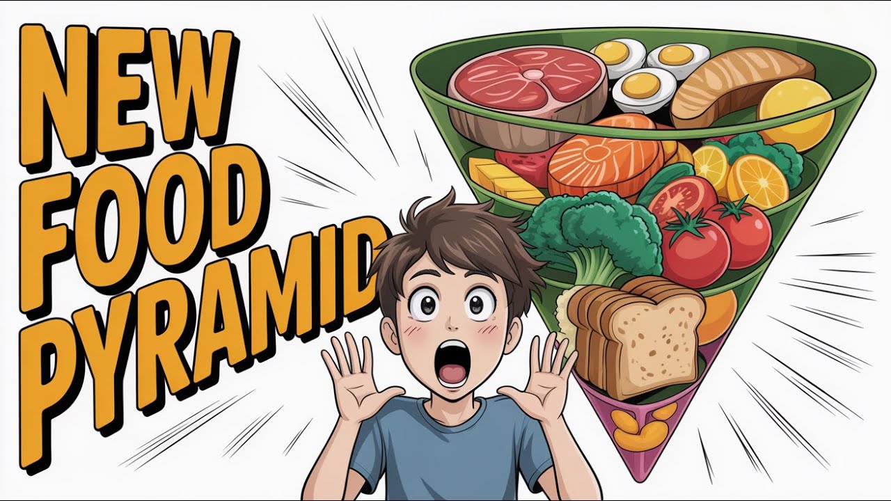 New Food Pyramid 2026, Healthy Eating Habits For Kids - YouTube