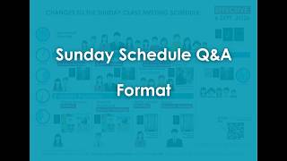 Sunday Schedule Q A Format