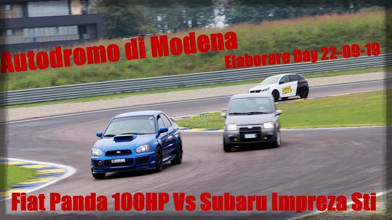 Autodromo di Modena - Fiat Panda 100HP Vs Subaru Impreza Sti