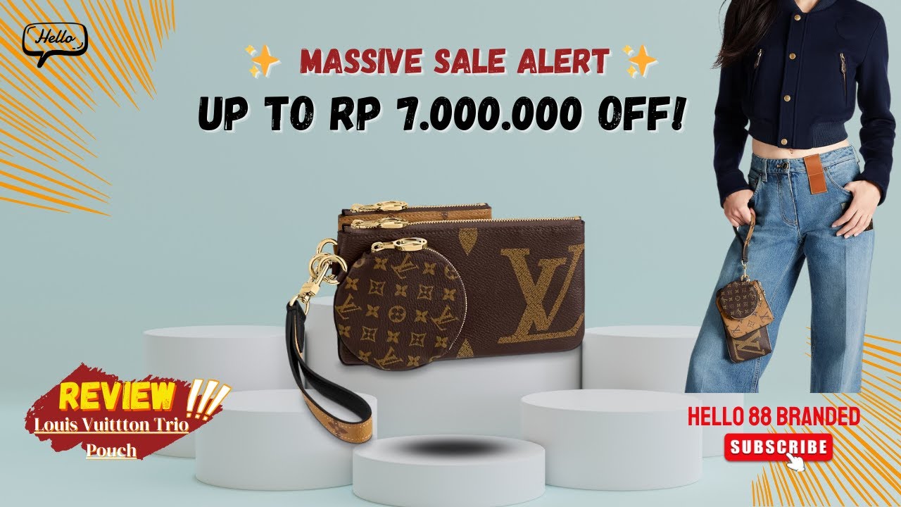 👜💰 Massive Sale Alert: Louis Vuitton Trio Pouch Now Up to 7 Million  Rupiah Off! Don't Miss Out! 