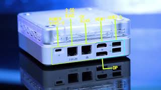 FIREBAT MN56 MINI PC AMD R7-8745HS H 255 Windows11 DDR5 16GB