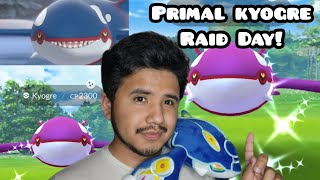 ALL HAIL THE WHALE! Primal Kyogre Raid Day! - Pokémon GO