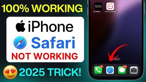Safari Browser Not Opening on iPhone? Fix Safari Not Working iOS 2025 [100% Working]