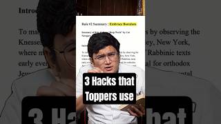 🫣 3 Hacks that Toppers use #jee #iit