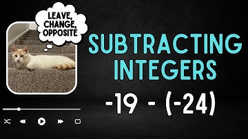 How to Subtract Positive & Negative Numbers (Integers)