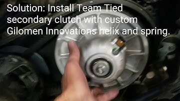 Polaris General, RZR, Ranger 1000 Clutch Noise Solved. Squealing, ringing.