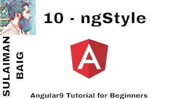 Angular 9 Tutorial for Beginners. 10 - ngStyle | SULAIMAN BAIG
