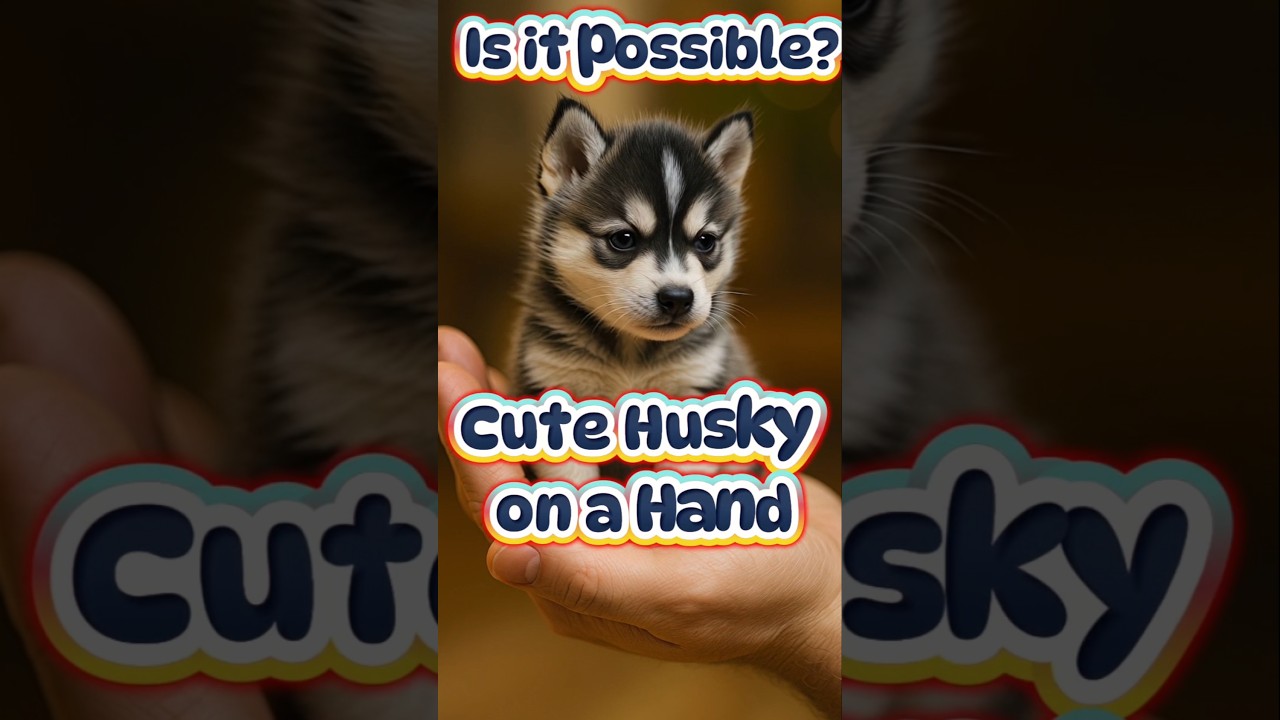 Tiny Husky Puppy 🐾 So Cute & Unreal! | Short Video