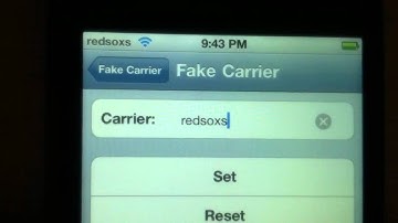 How to change you carrier name on a iPhone